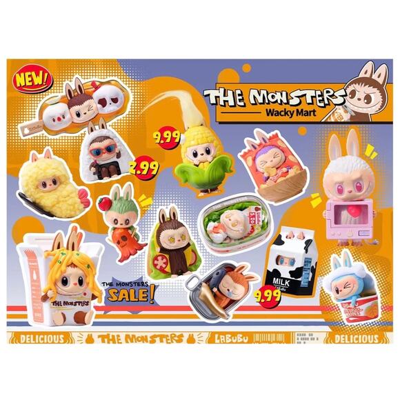 POP MART Labubu THE MONSTERS Wacky Mart Series CONFIRMED CORN - Picture 6 of 7